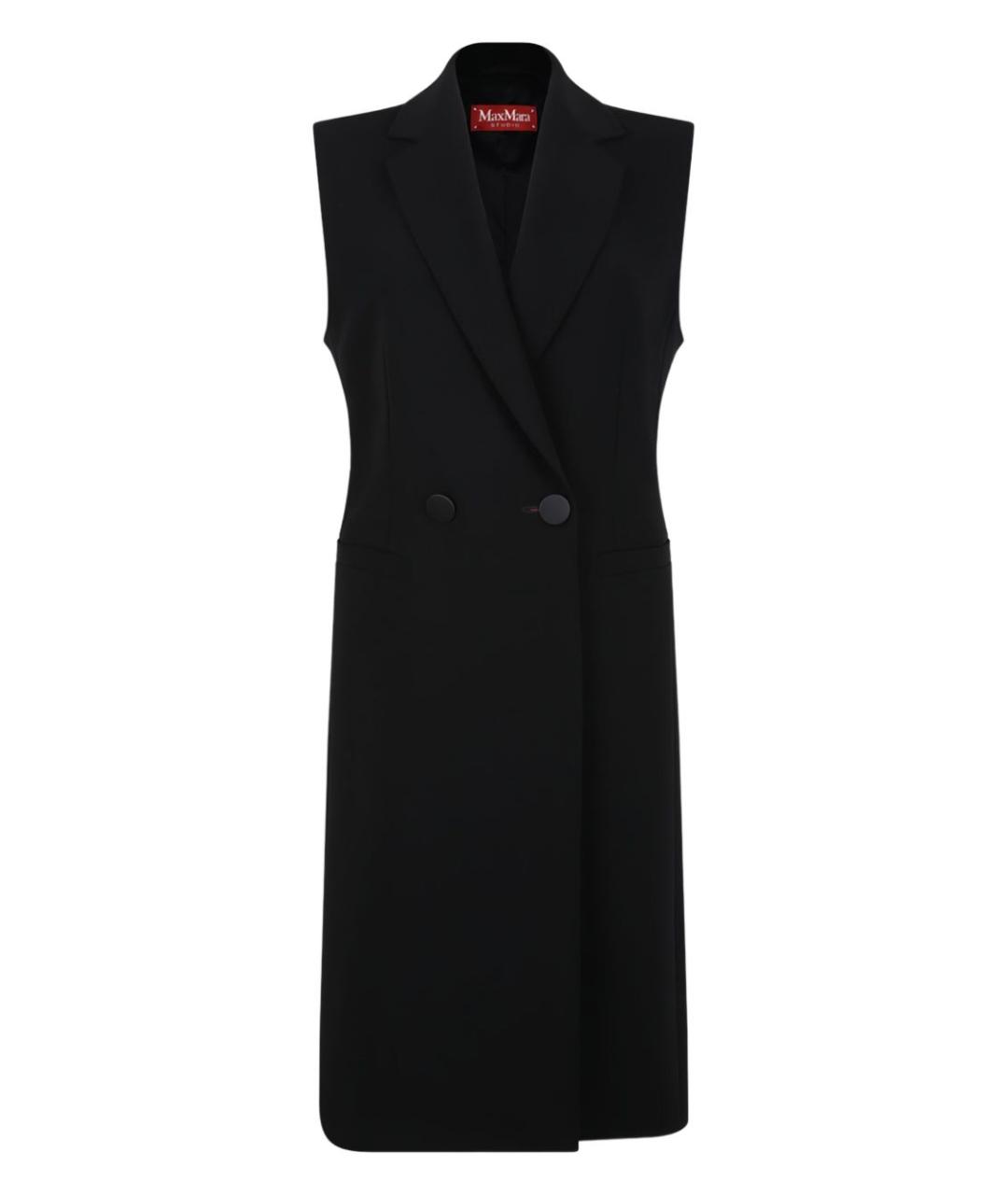 MAX MARA STUDIO Черный ацетатный жакет/пиджак, фото 4