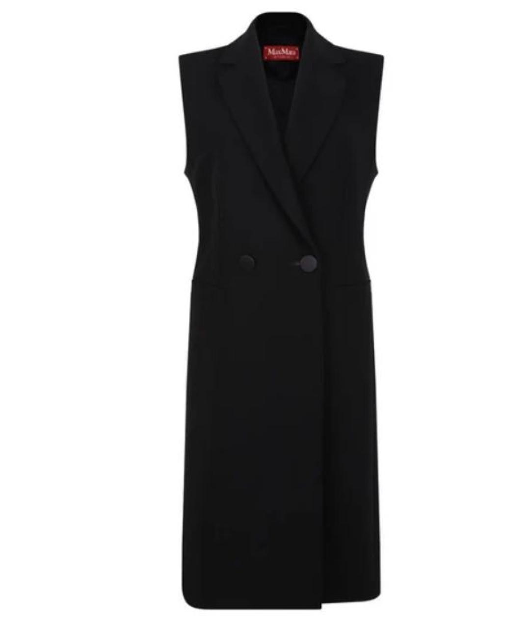 MAX MARA STUDIO Черный ацетатный жакет/пиджак, фото 7