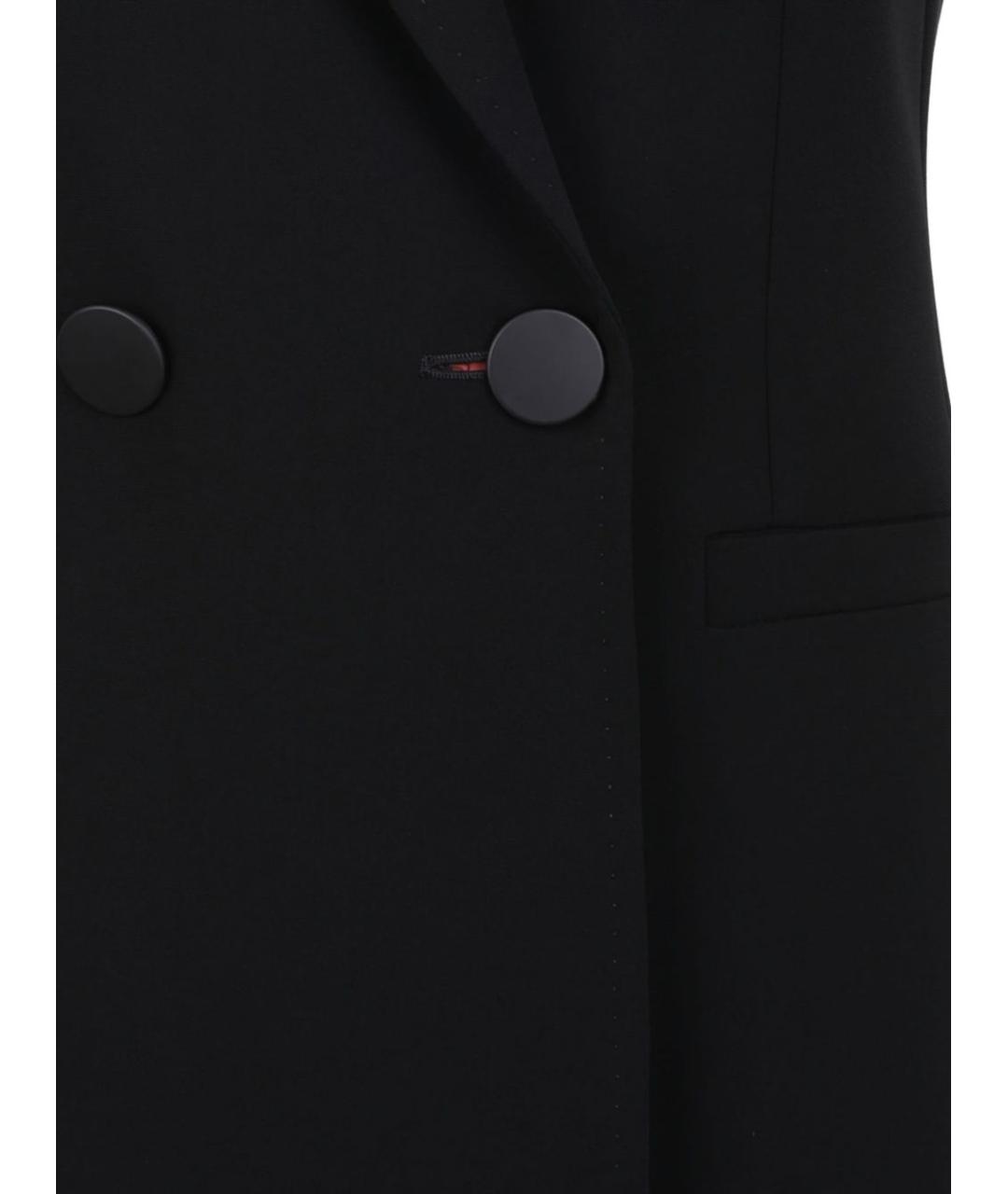 MAX MARA STUDIO Черный ацетатный жакет/пиджак, фото 6