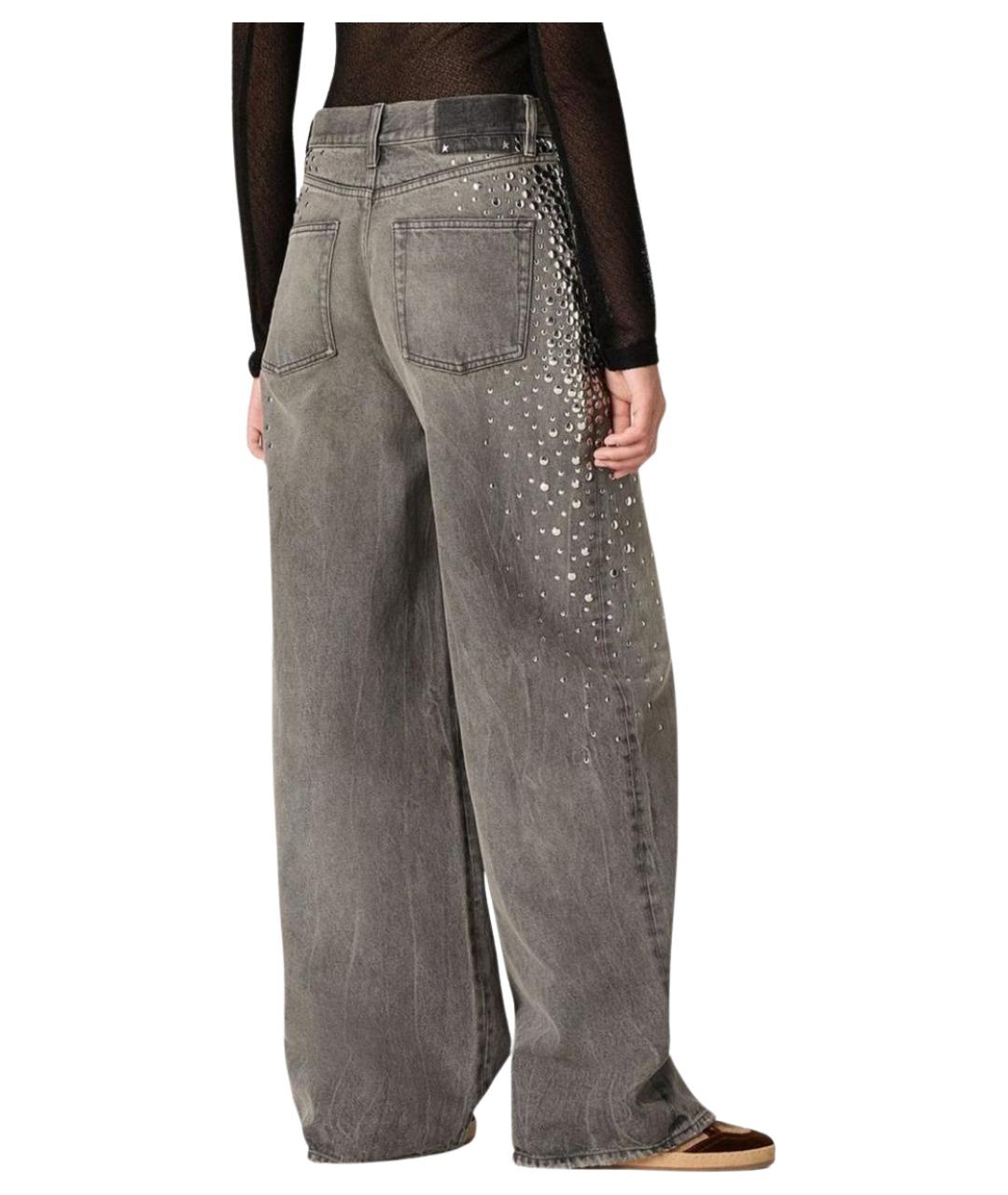 GOLDEN GOOSE DELUXE BRAND Серые прямые джинсы, фото 3