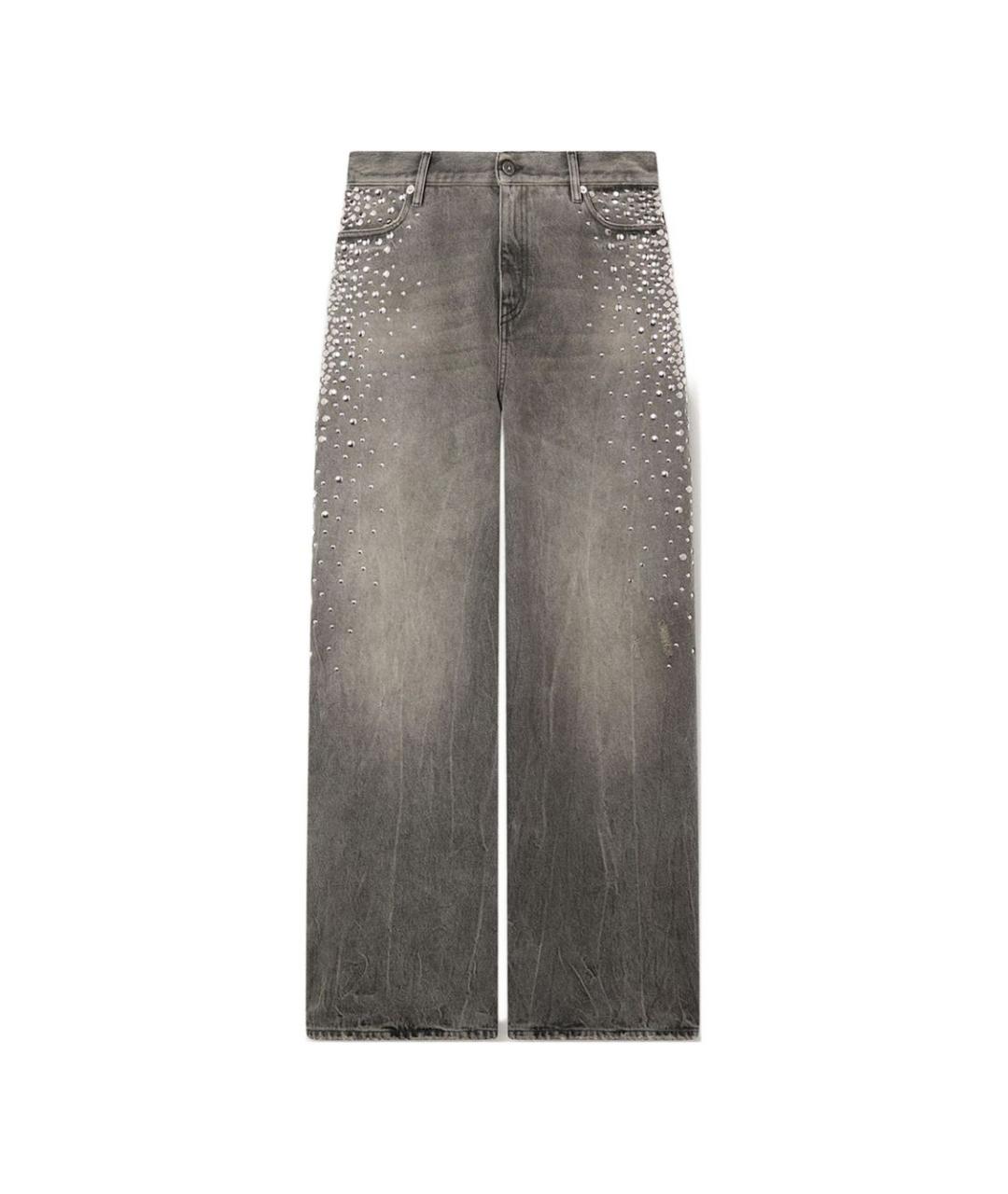 GOLDEN GOOSE DELUXE BRAND Серые прямые джинсы, фото 1