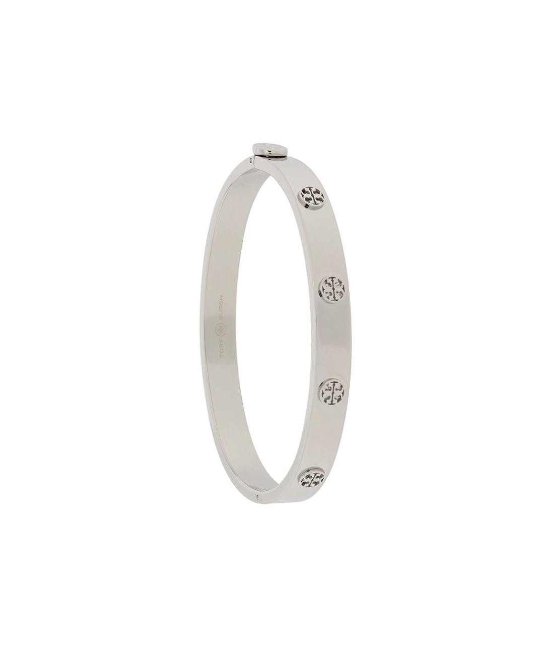 TORY BURCH Серебрянный металлический браслет, фото 1