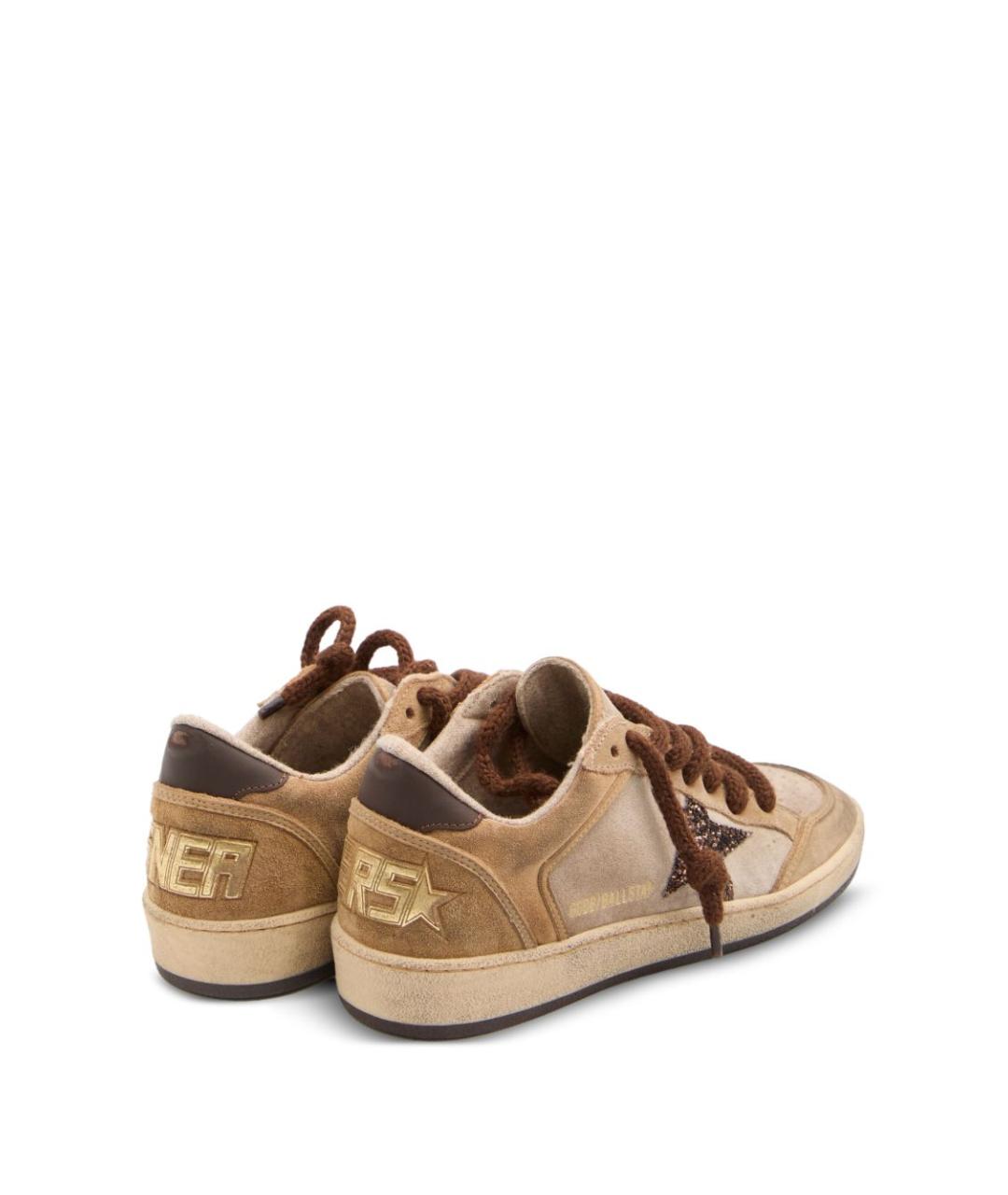 GOLDEN GOOSE DELUXE BRAND Бежевые замшевые кеды, фото 5