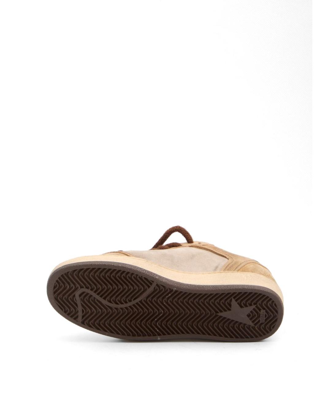 GOLDEN GOOSE DELUXE BRAND Бежевые замшевые кеды, фото 2