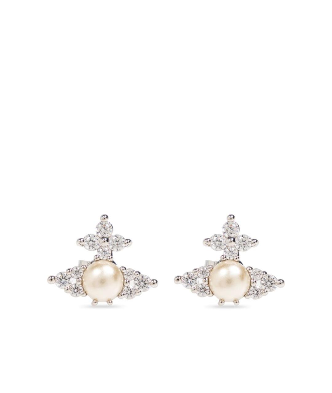 VIVIENNE WESTWOOD Серебряные металлические серьги, фото 1