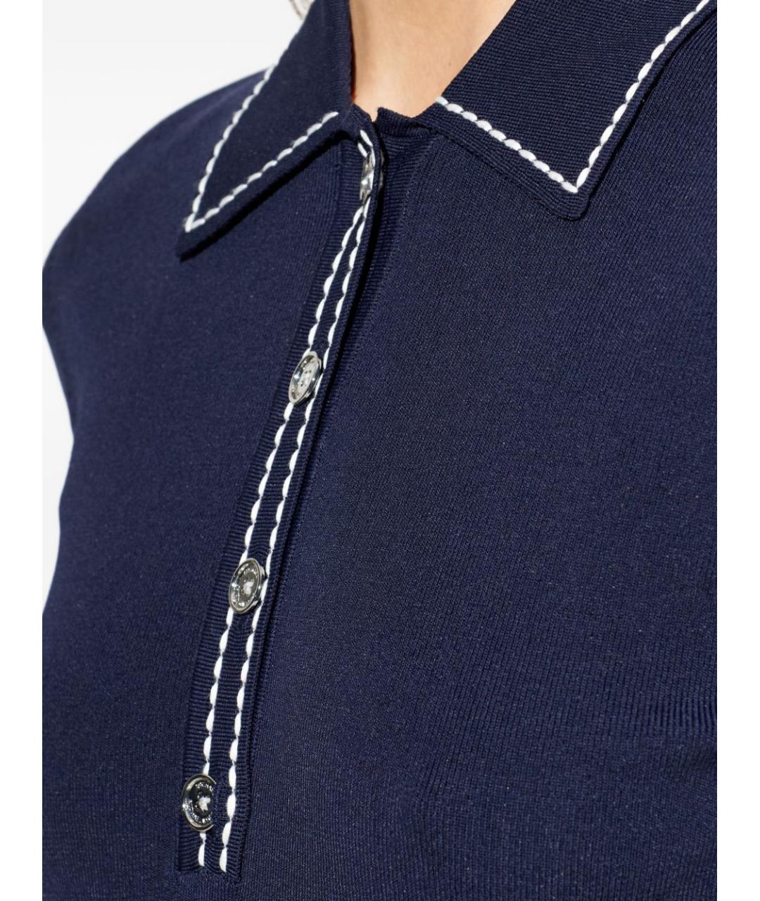 MICHAEL KORS Синее вискозное повседневное платье, фото 4