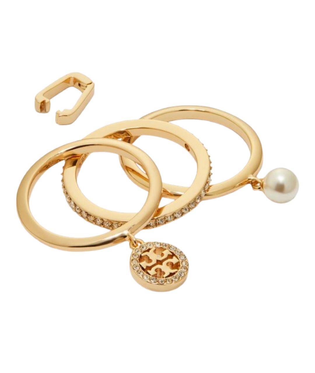 TORY BURCH Золотое латунное кольцо, фото 2