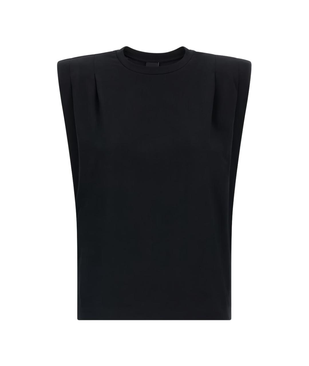 PINKO Черная хлопковая футболка, фото 3