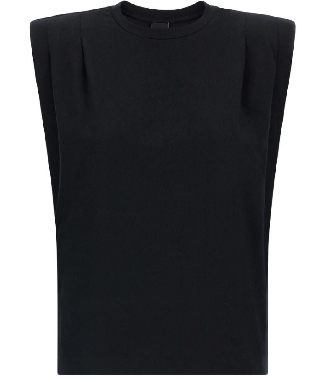 PINKO Черная хлопковая футболка, фото 1