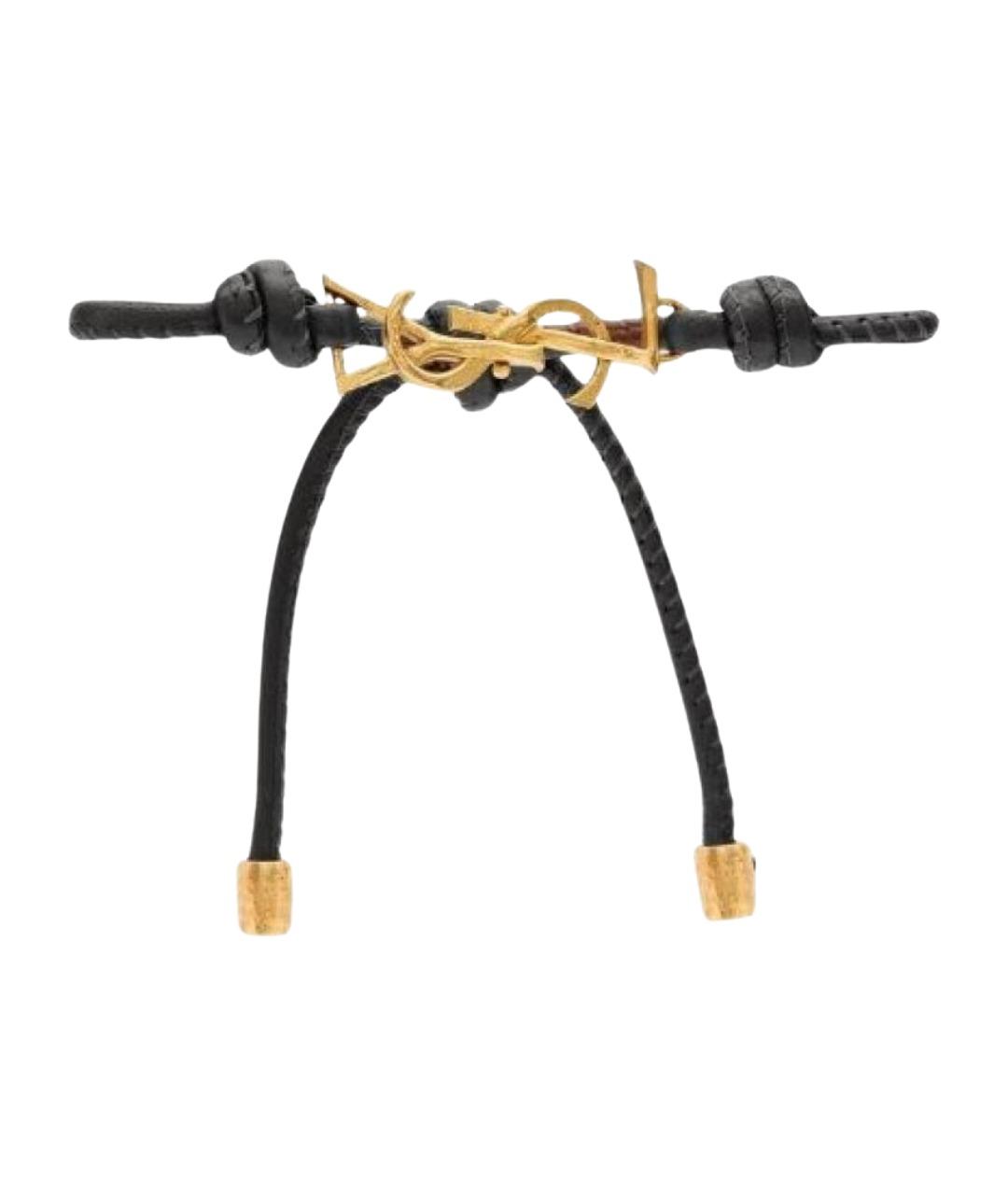 SAINT LAURENT Черный браслет, фото 1