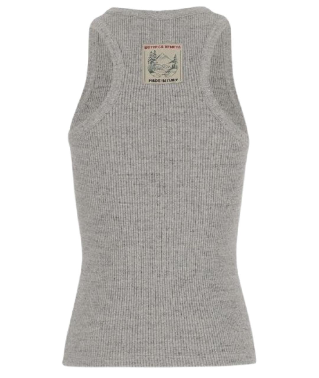 BOTTEGA VENETA Серая майка, фото 2