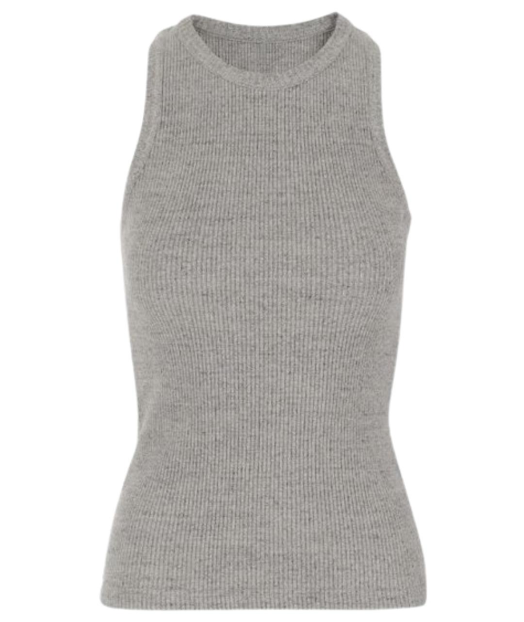 BOTTEGA VENETA Серая майка, фото 1