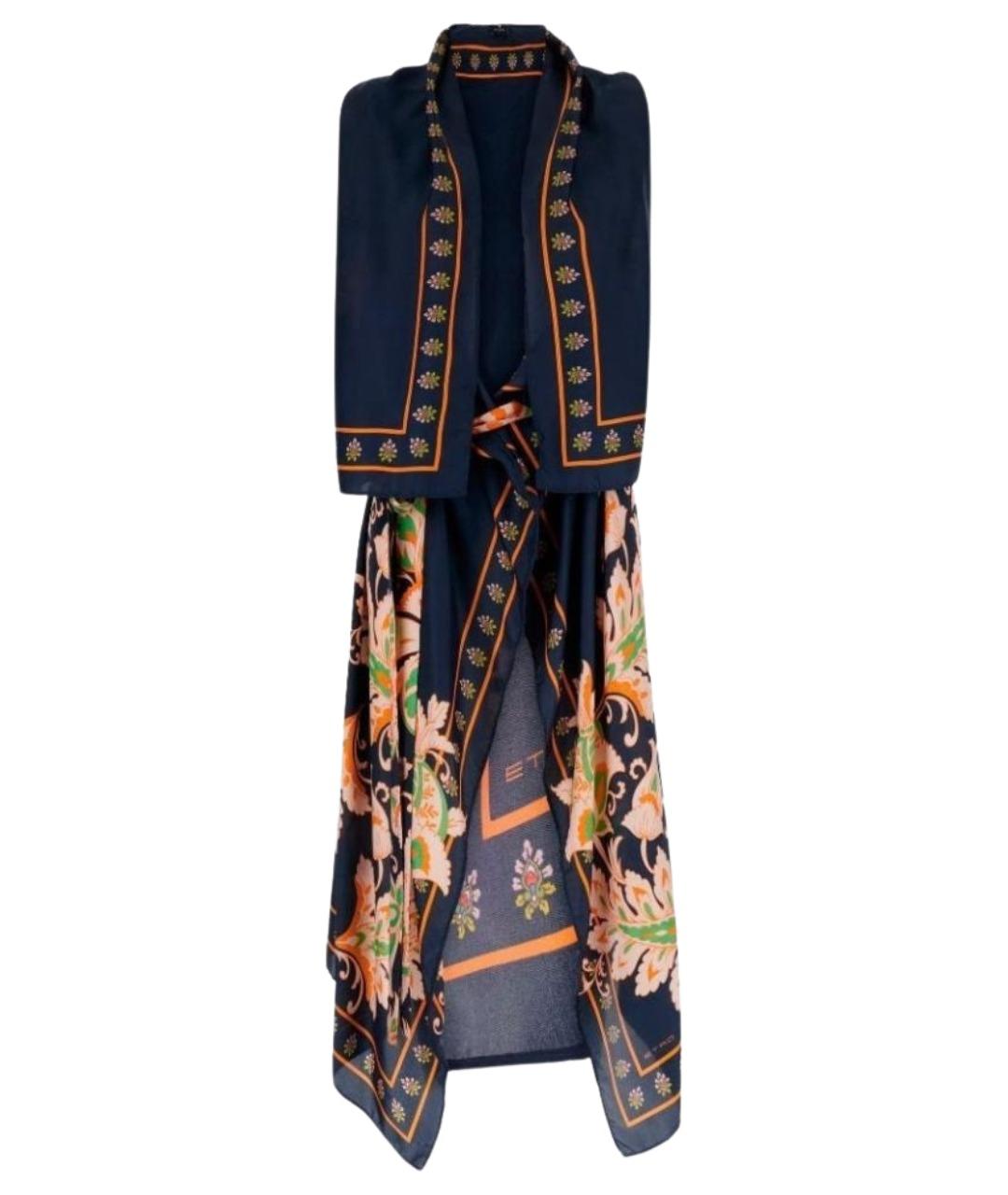 ETRO Мульти шелковое платье, фото 1