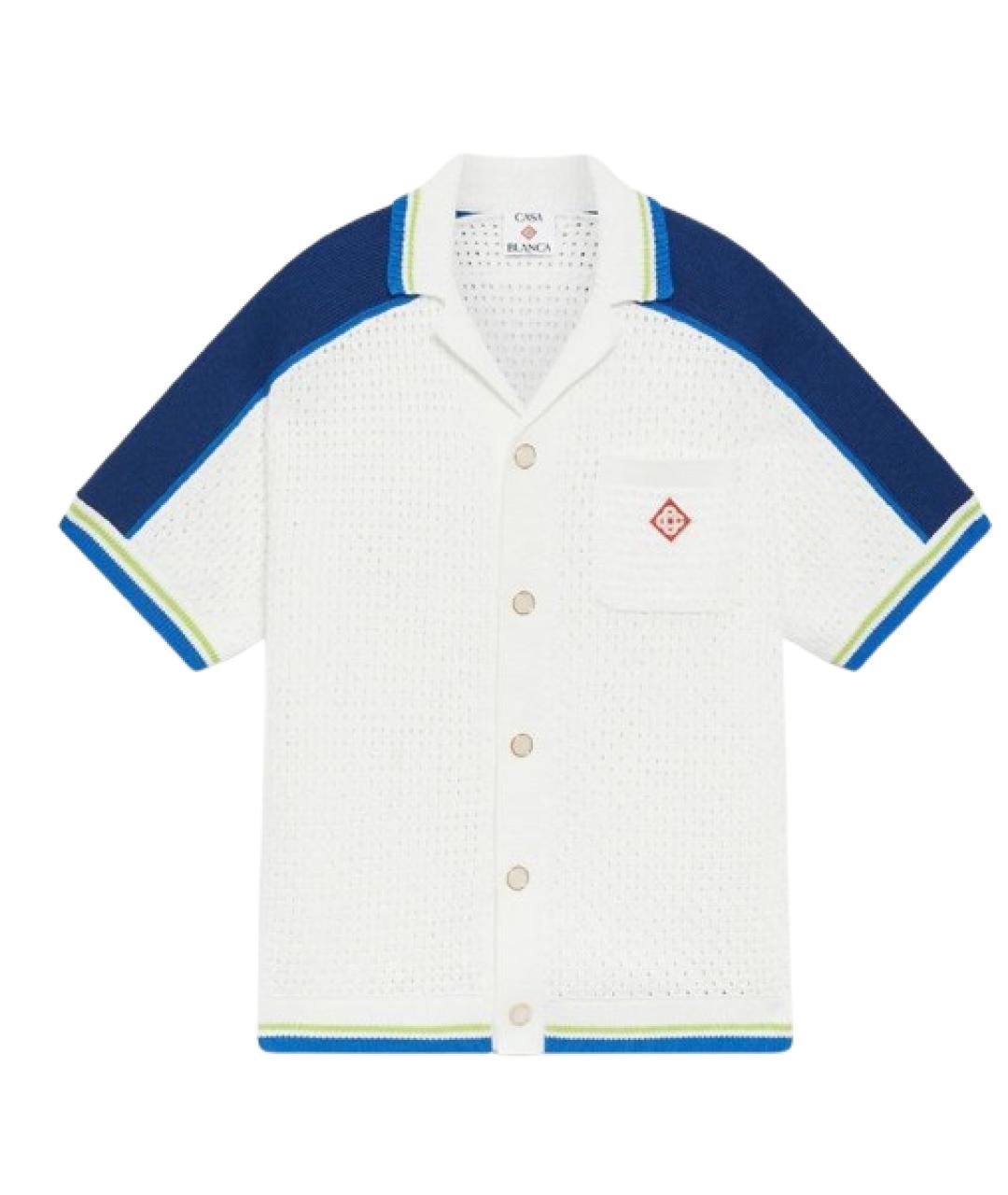 CASABLANCA Белое поло с коротким рукавом, фото 1