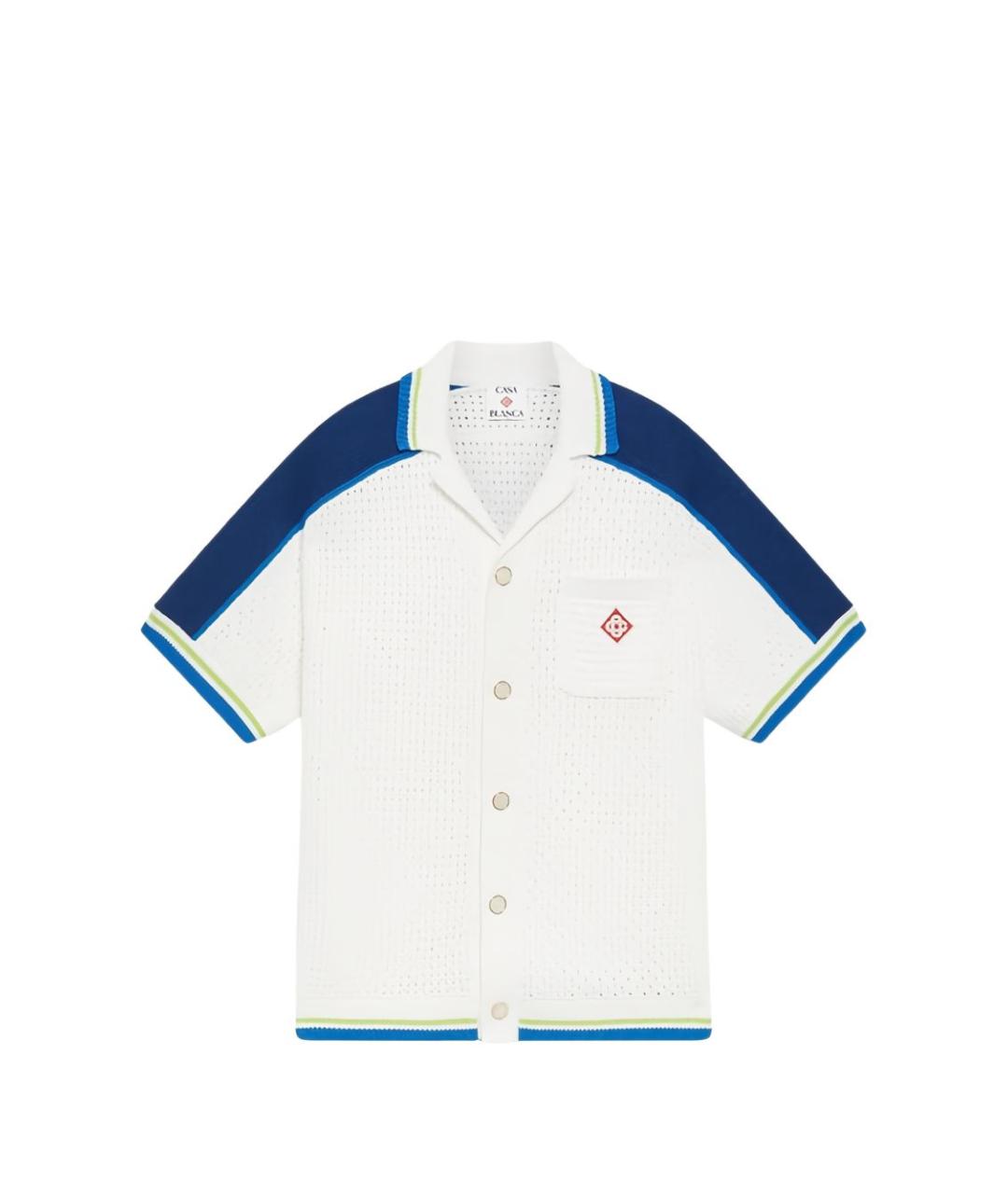 CASABLANCA Белое поло с коротким рукавом, фото 3