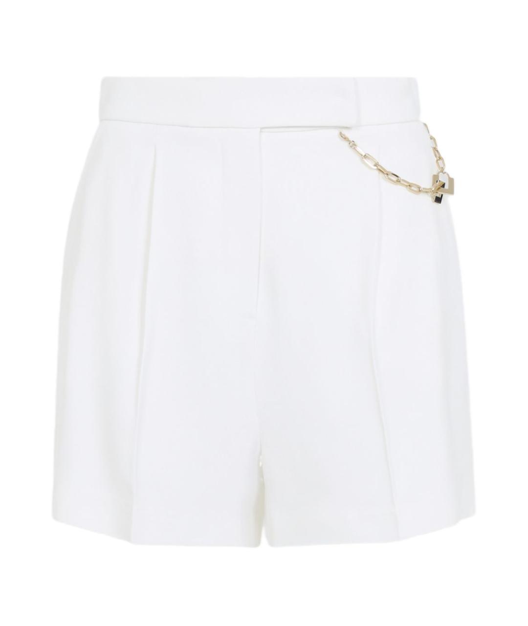 ELISABETTA FRANCHI Белые вискозные шорты, фото 1
