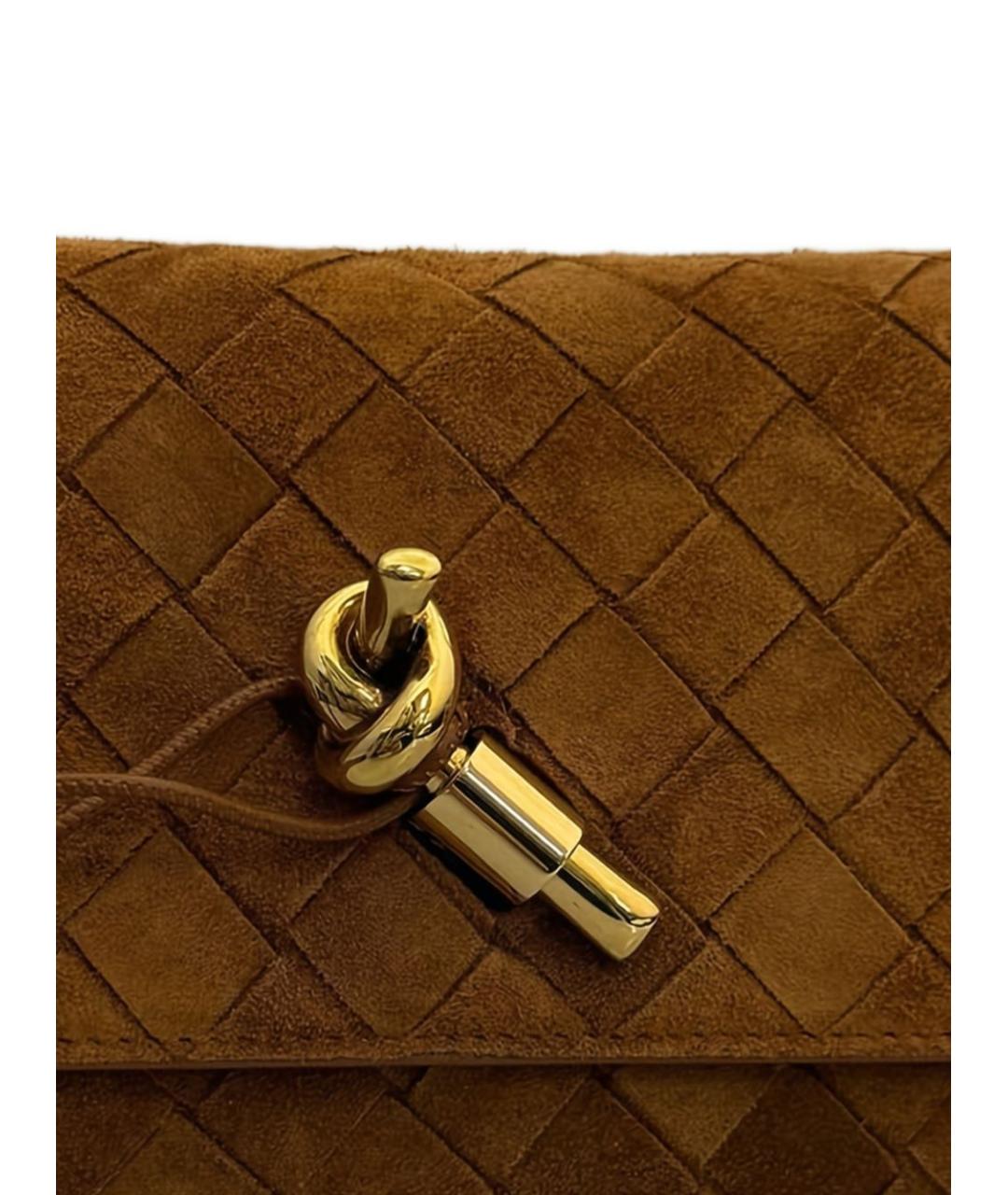 BOTTEGA VENETA Коричневая сумка с короткими ручками, фото 3