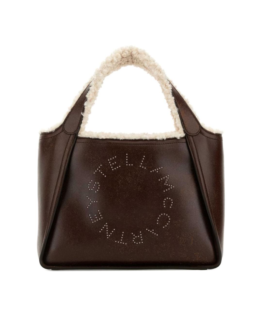 STELLA MCCARTNEY Коричневая сумка тоут из искусственной кожи, фото 1