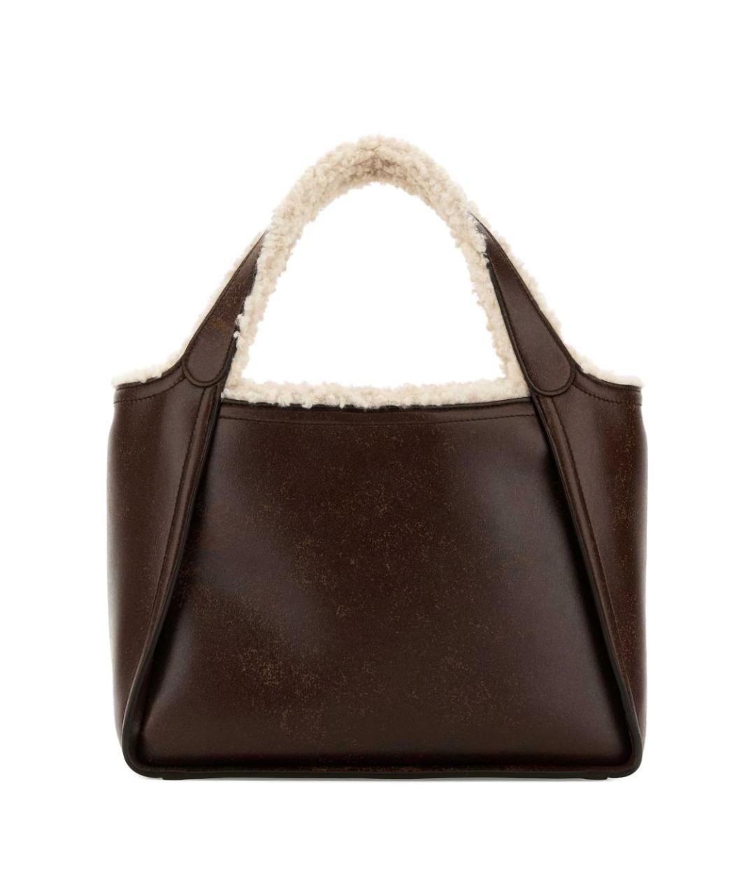 STELLA MCCARTNEY Коричневая сумка тоут из искусственной кожи, фото 2