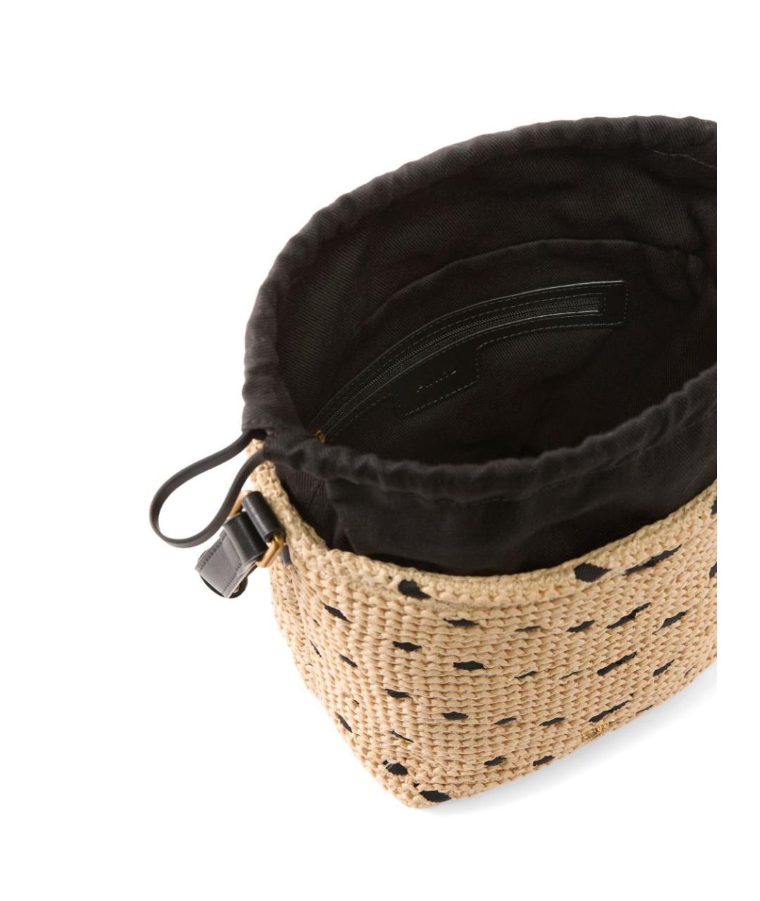 PINKO Бежевая пелетеная сумка через плечо, фото 4