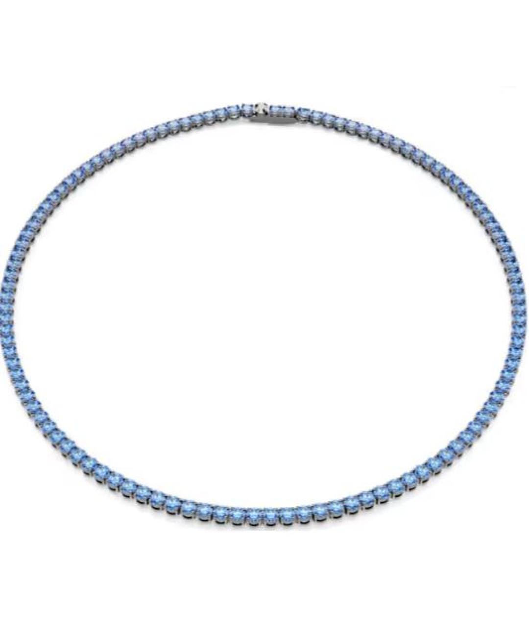 SWAROVSKI Синее металлическое колье, фото 1