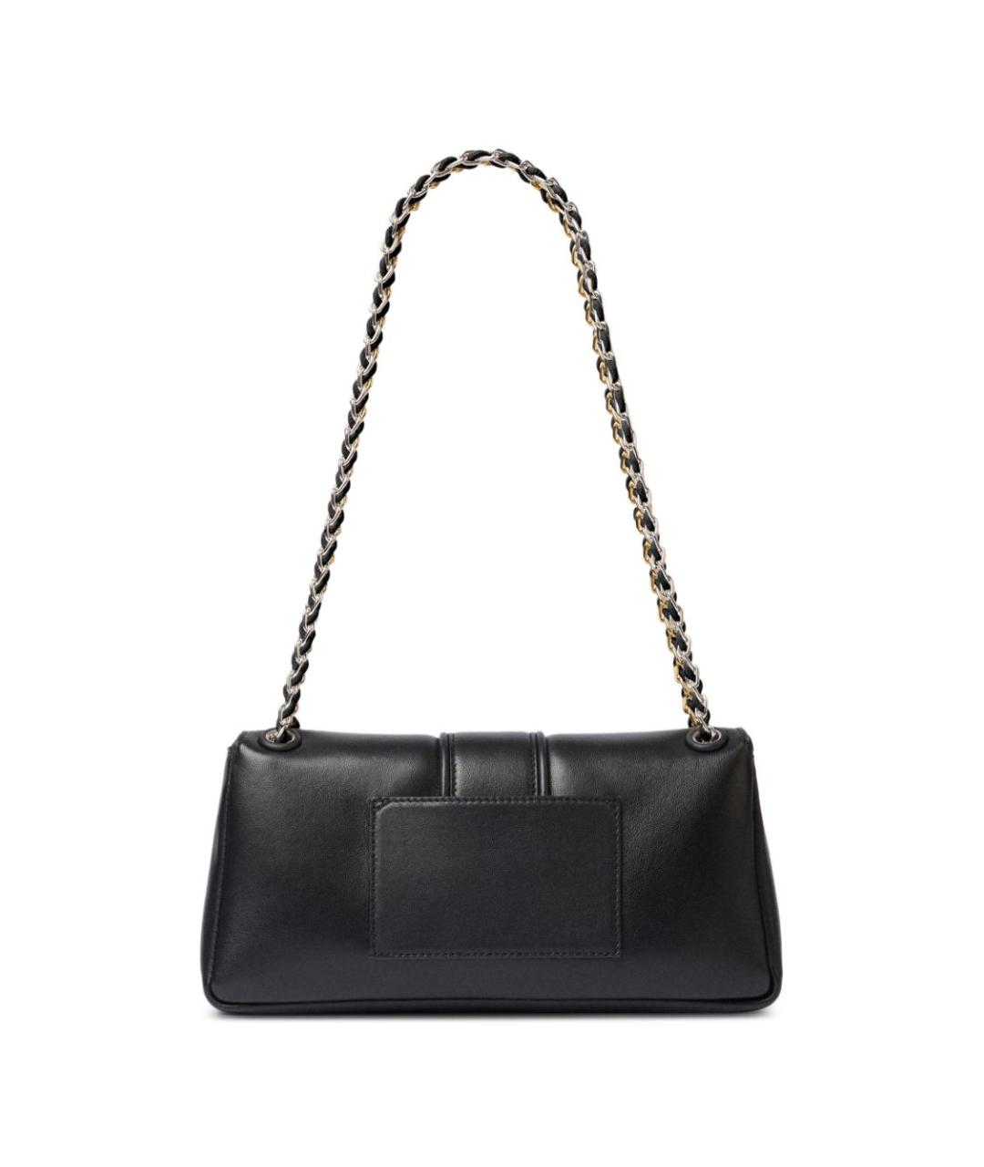 JACQUEMUS Черная кожаная сумка через плечо, фото 3