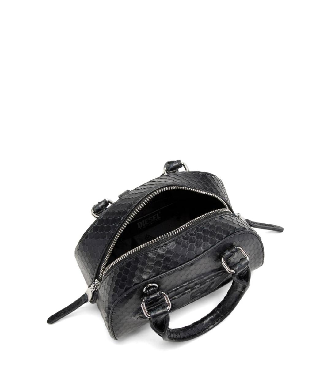 DIESEL Черная сумка с короткими ручками, фото 4
