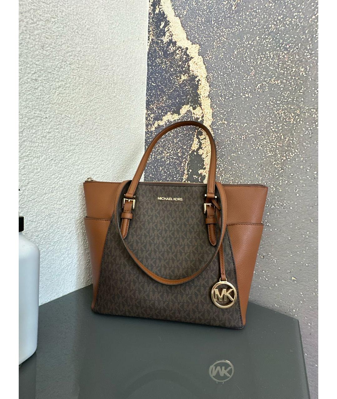 MICHAEL KORS Коричневая сумка тоут, фото 5