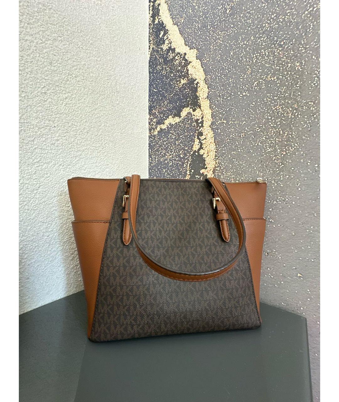 MICHAEL KORS Коричневая сумка тоут, фото 3