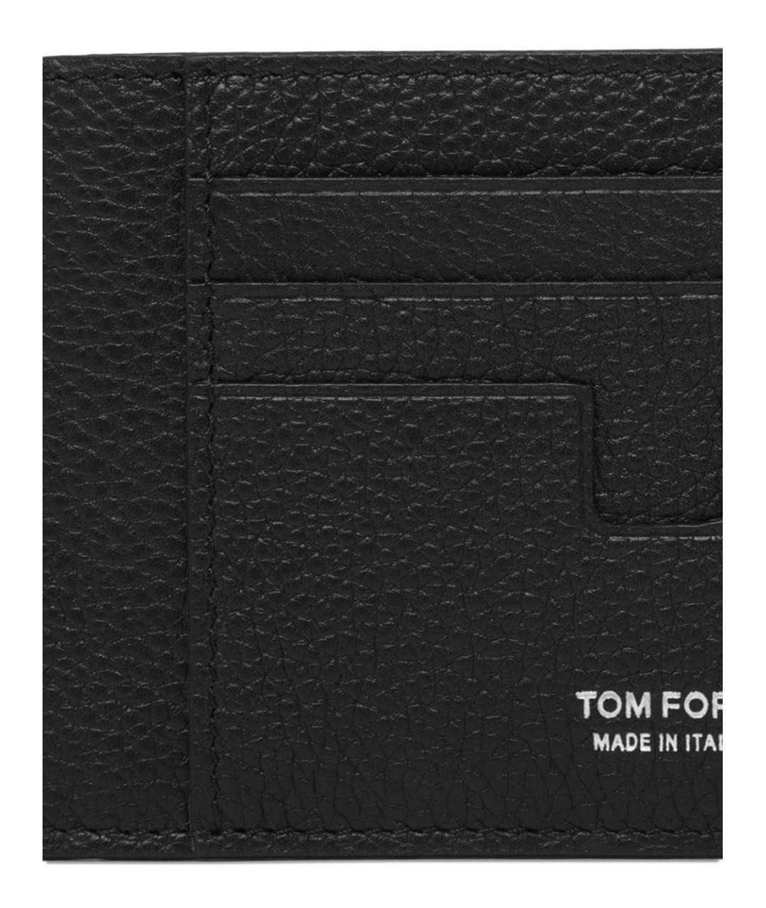 TOM FORD Черный кожаный кардхолдер, фото 2