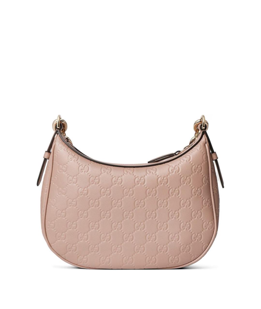 GUCCI Розовая кожаная сумка через плечо, фото 5