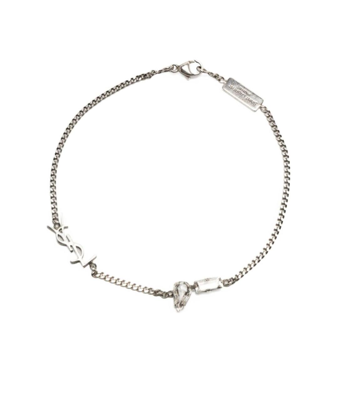 SAINT LAURENT Серебрянный латунный браслет, фото 1