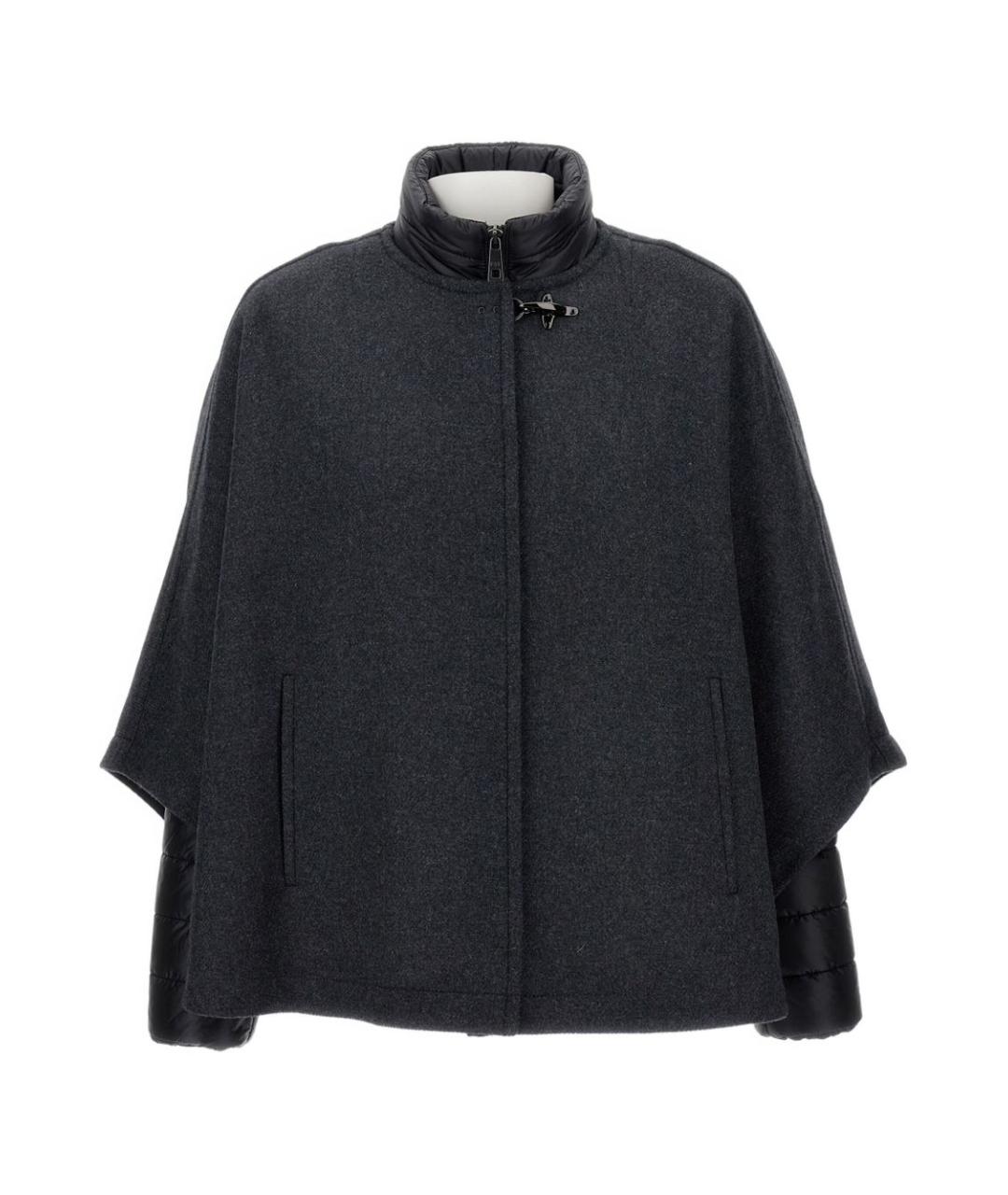 FAY Черная шерстяная куртка, фото 4