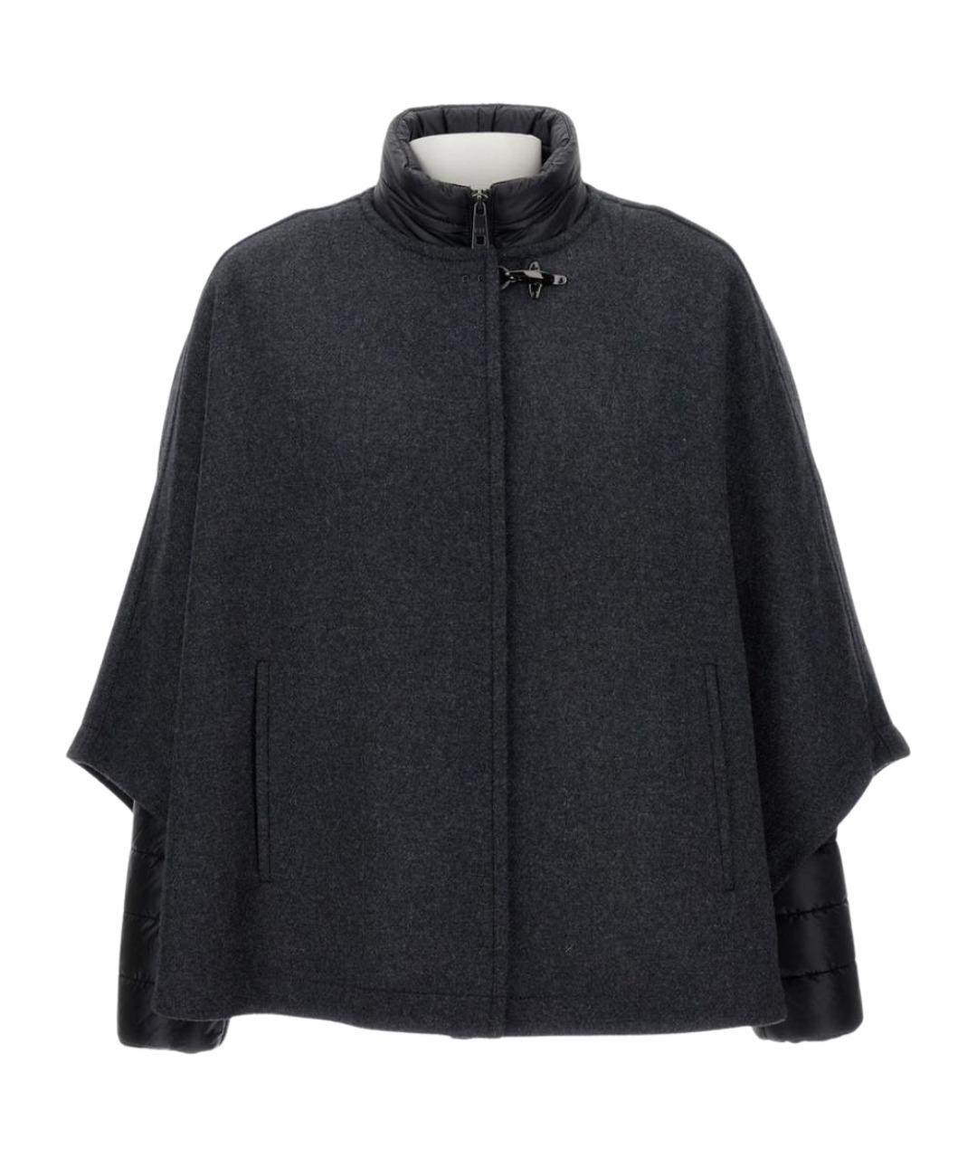 FAY Черная шерстяная куртка, фото 1