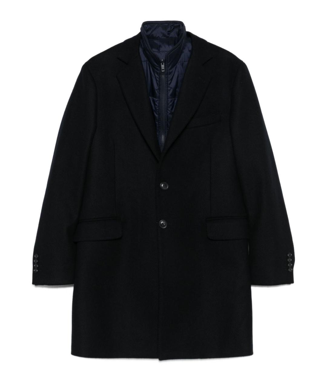 FAY Темно-синее шерстяное пальто, фото 1