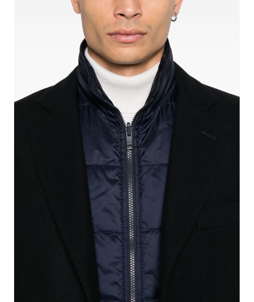 FAY Темно-синее шерстяное пальто, фото 4