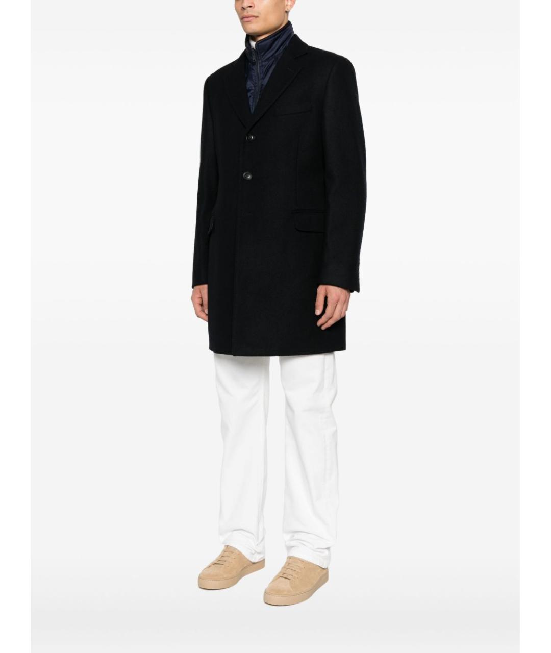 FAY Темно-синее шерстяное пальто, фото 5
