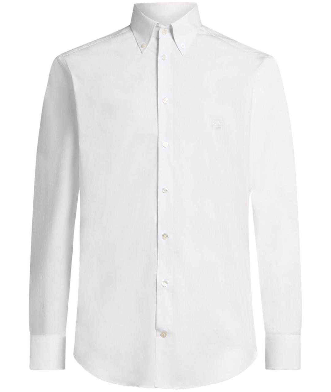 ETRO Белая хлопковая классическая рубашка, фото 1