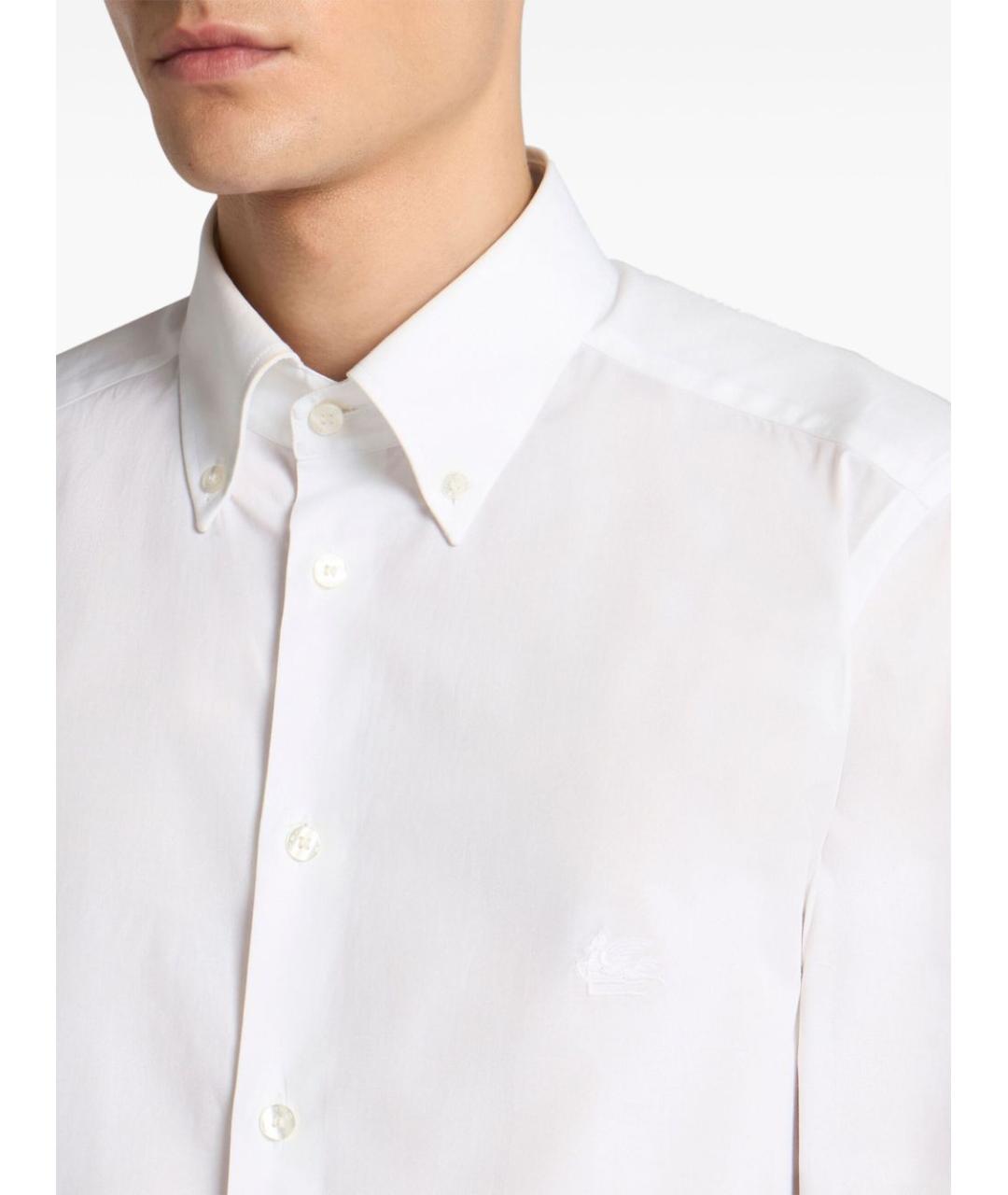 ETRO Белая хлопковая классическая рубашка, фото 3