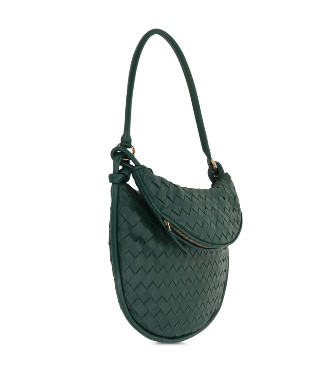 BOTTEGA VENETA Зеленая сумка с короткими ручками, фото 3