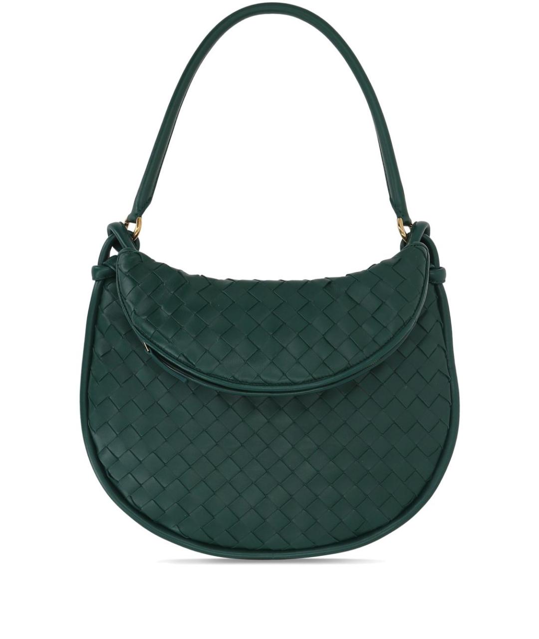 BOTTEGA VENETA Зеленая сумка с короткими ручками, фото 4