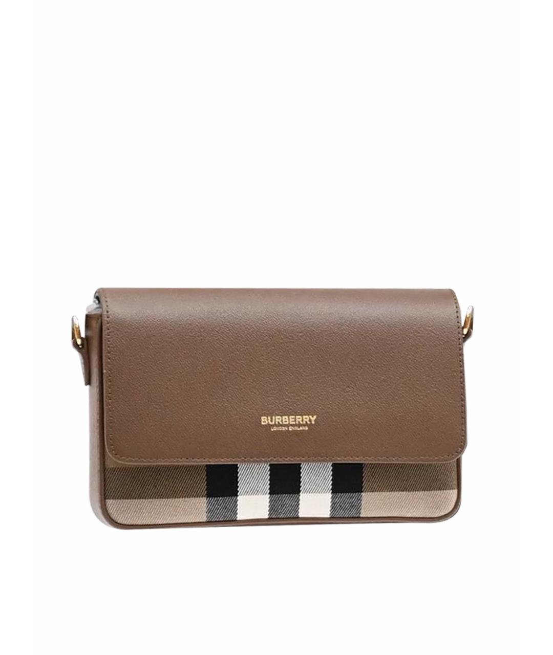 BURBERRY Коричневая сумка через плечо, фото 1