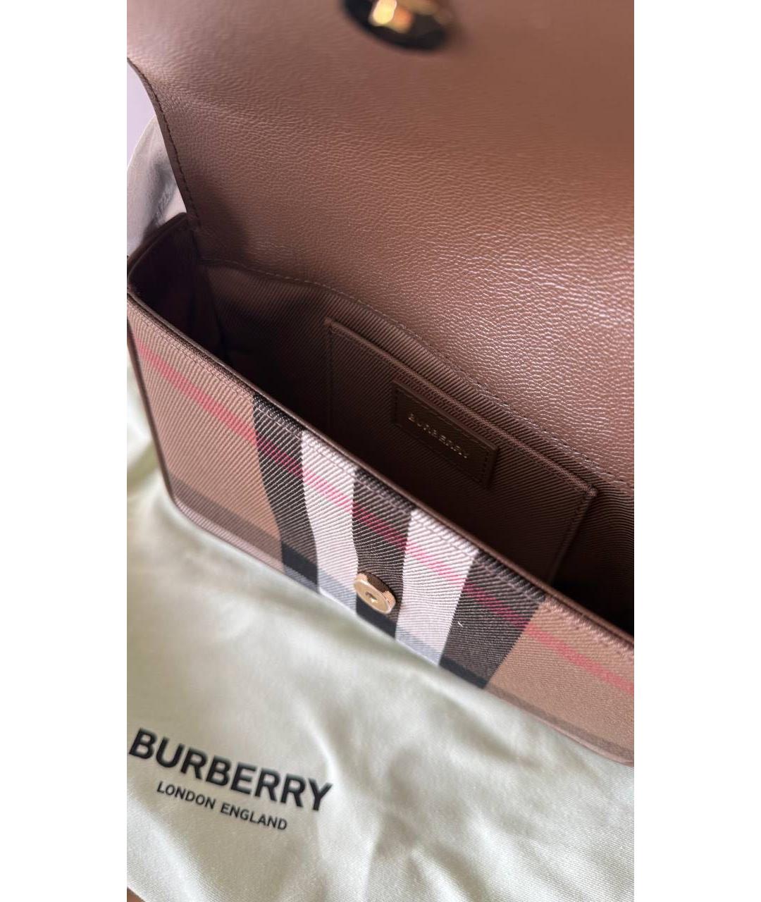 BURBERRY Коричневая сумка через плечо, фото 5