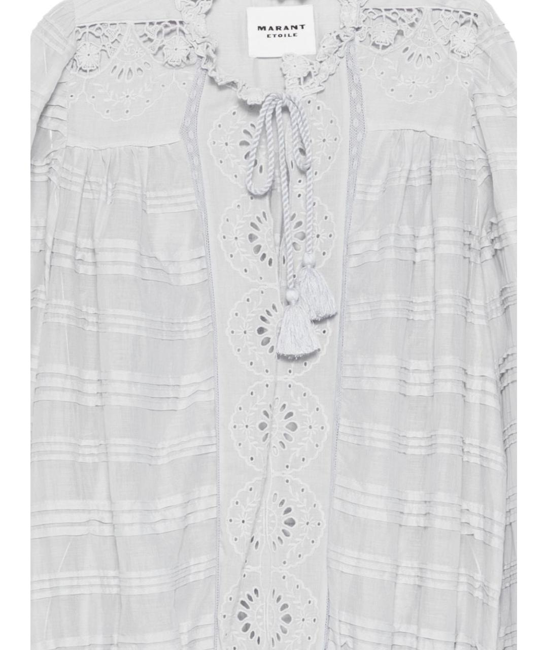 ISABEL MARANT Голубое хлопковое повседневное платье, фото 3