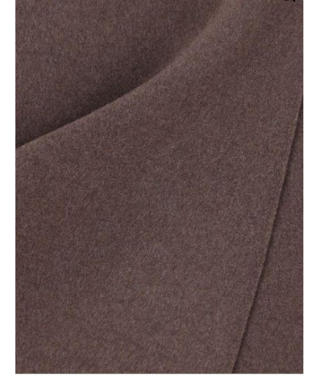 BRUNELLO CUCINELLI Коричневый шарф, фото 2