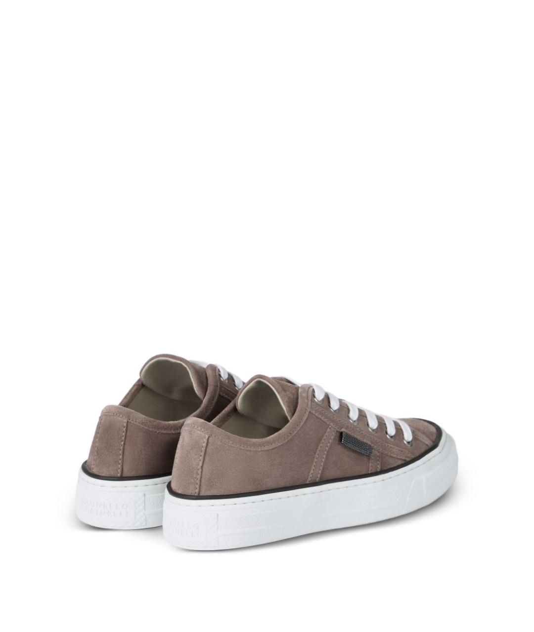 BRUNELLO CUCINELLI Бежевые кеды, фото 3