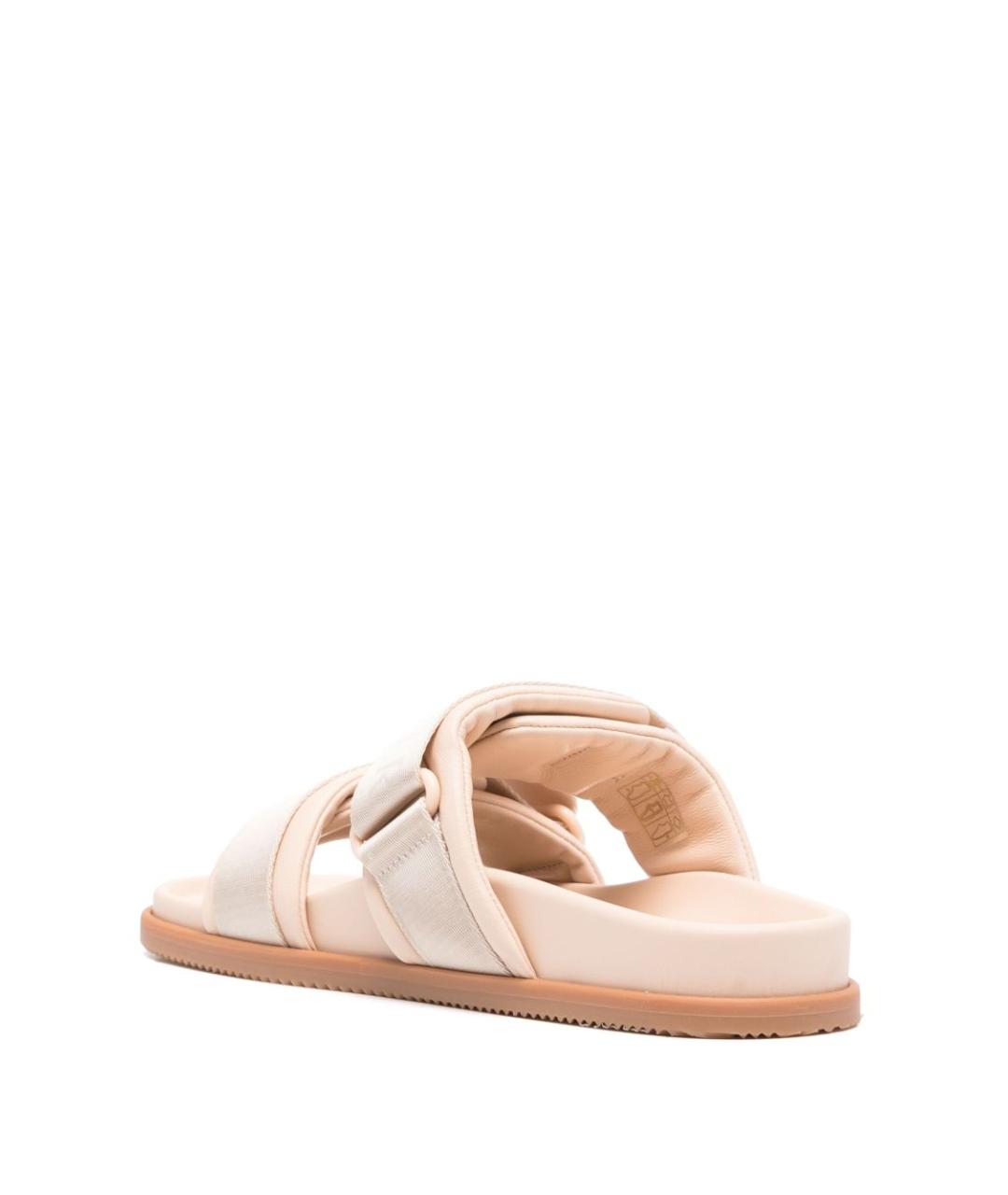 MONCLER Розовые шлепанцы, фото 4