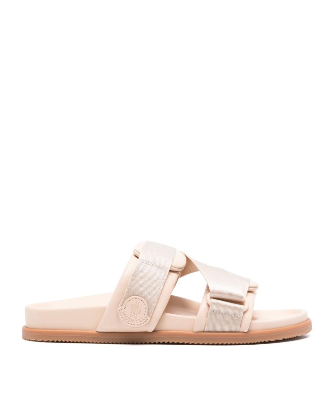 MONCLER Розовые шлепанцы, фото 3