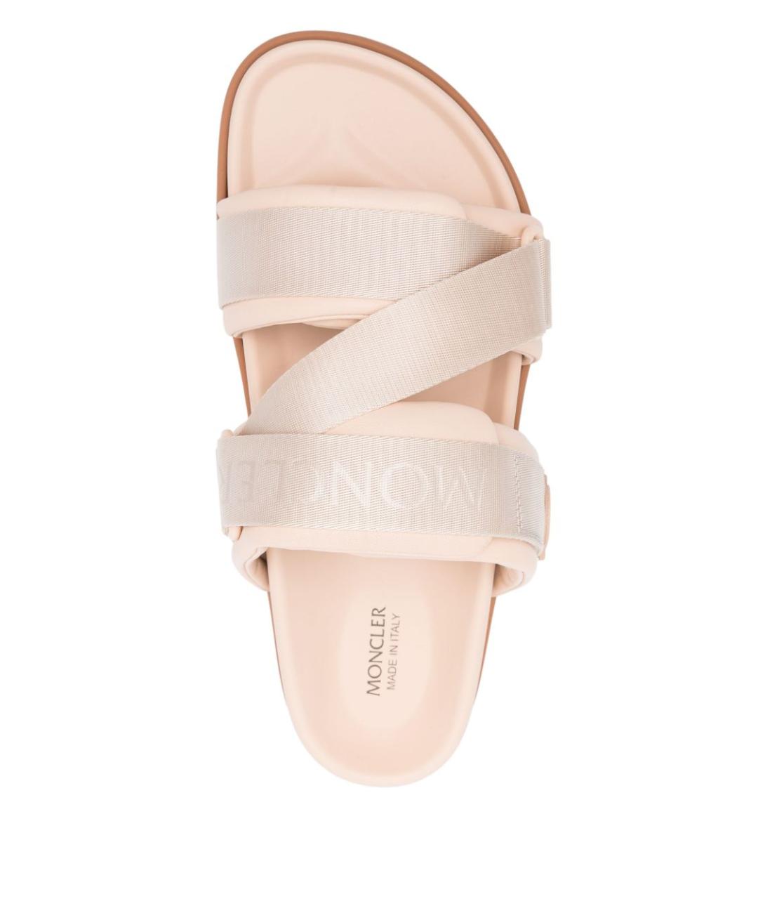 MONCLER Розовые шлепанцы, фото 6
