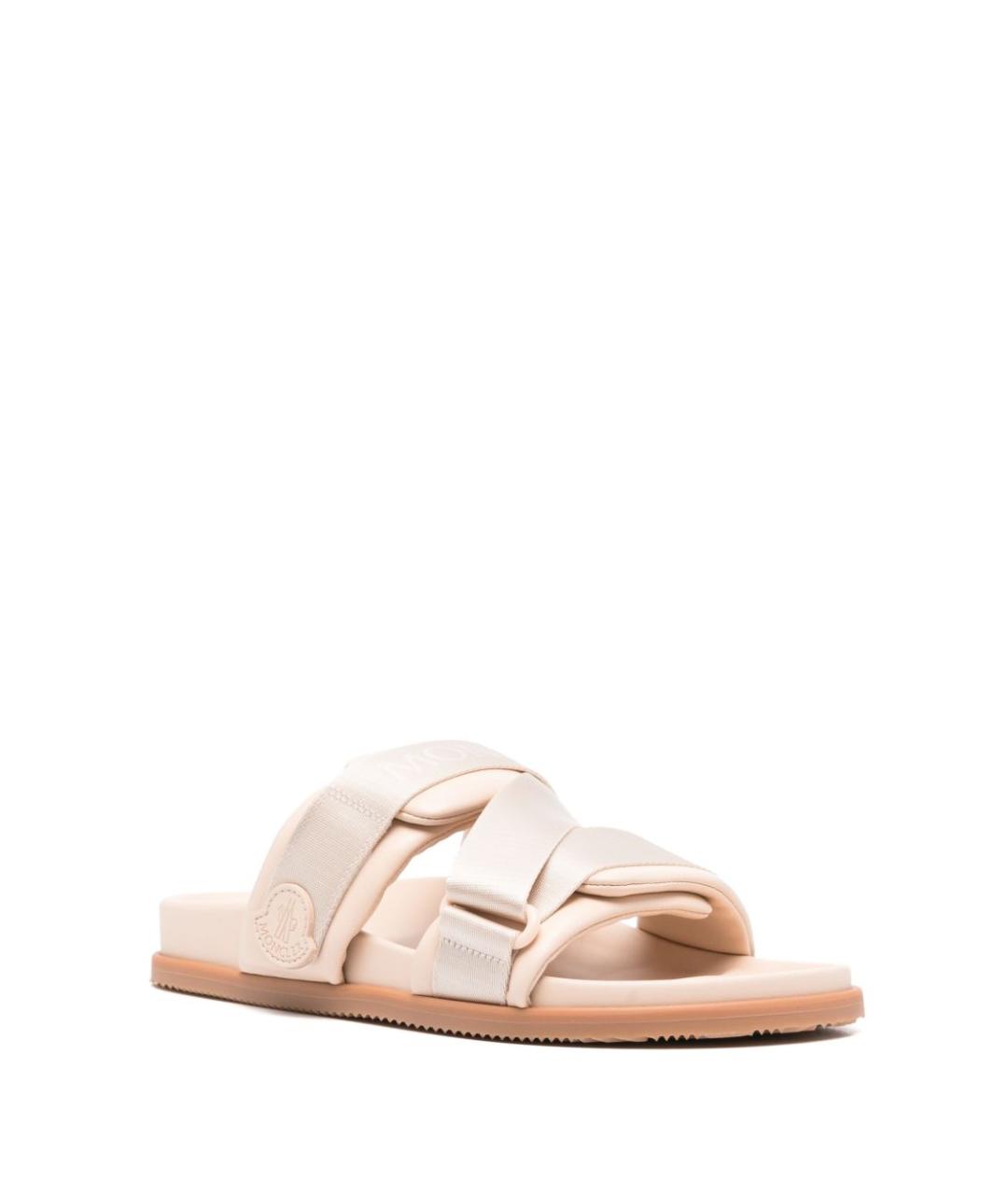 MONCLER Розовые шлепанцы, фото 5